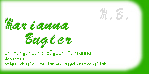 marianna bugler business card