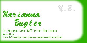 marianna bugler business card